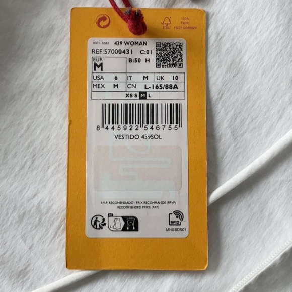 NWT SIMON MILLER x Mango Sol dress Macadamid size 6 - Picture 6 of 7